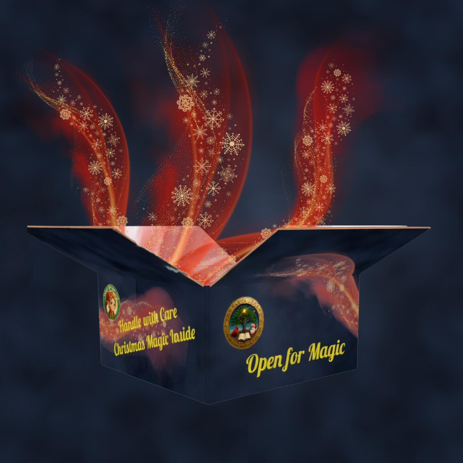 Santa Legacy Christmas Magic Gift Box surprises. Extra holiday keepsakes and sparkle included in every limited edition box.