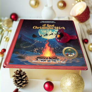 A Last Christmas Wish hardcover book with personalized ornament – remembrance Christmas gift